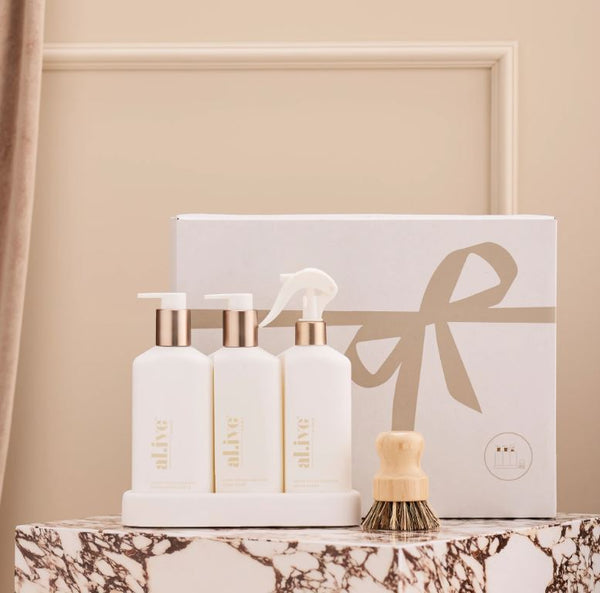 Bronze Kitchen Trio Gift Set Lemon Myrtle & Honeydew by al.ive