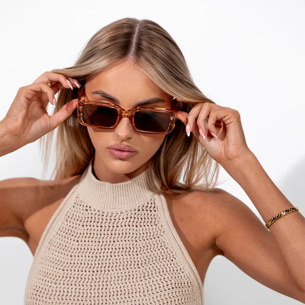 ONEDAY Ladies Luna Sunglasses in Beige Brown