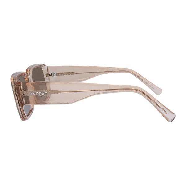 Luna Polarised Sunglasses in Beige Brown