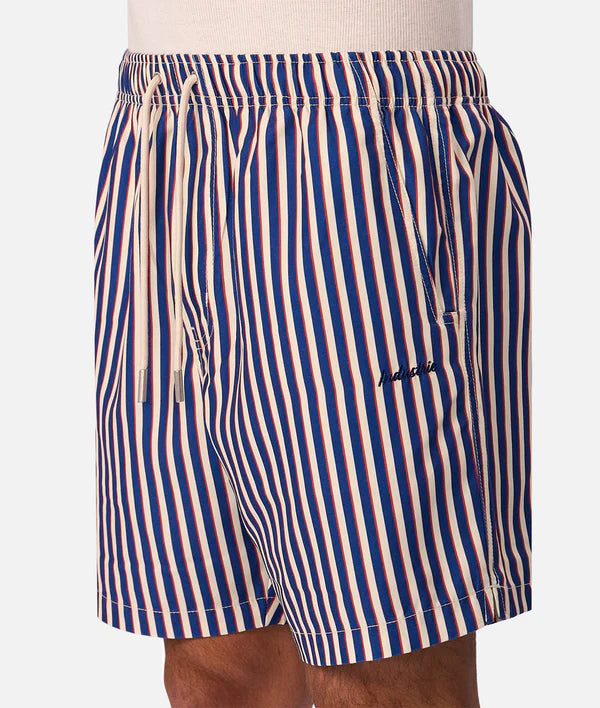 The Ventura Swim Short in Royal Red Combo