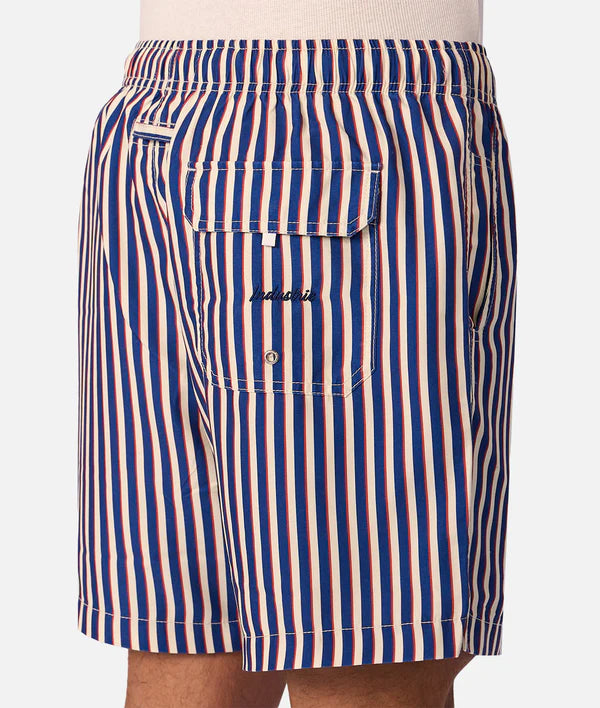 The Ventura Swim Short in Royal Red Combo