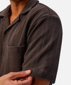 Mens Malaga Short Sleeve Shirt in Umber