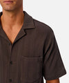 Mens Malaga Short Sleeve Shirt in Umber