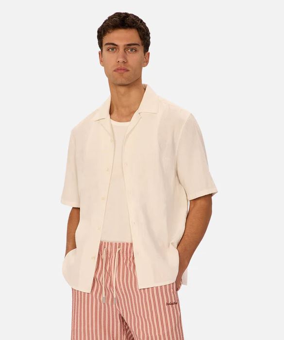 The Marbella Short Sleeve Shirt in Cream