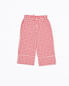 Girls Marley Pant in Red White Check