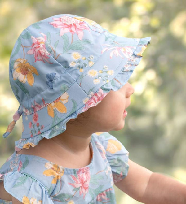 Baby Sunhat - Matilda in Waratah Sky