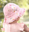 Baby Sunhat - Matilda in Desert Rose Blossom