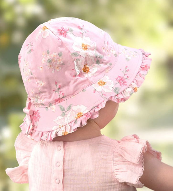 Baby Sunhat - Matilda in Desert Rose Blossom