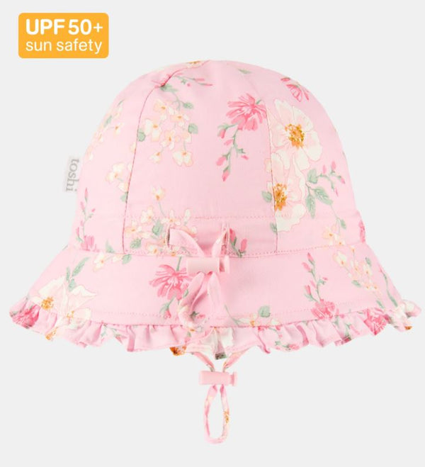 Baby Sunhat - Matilda in Desert Rose Blossom