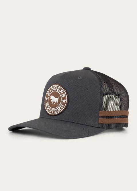 Ringers Western McCoy Trucker Cap in Charcoal