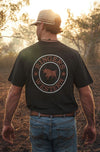 Mens Signature Bull T'Shirt in Charcoal
