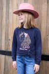 Thomas Cook Girl's Mia Crew Jumper in Navy