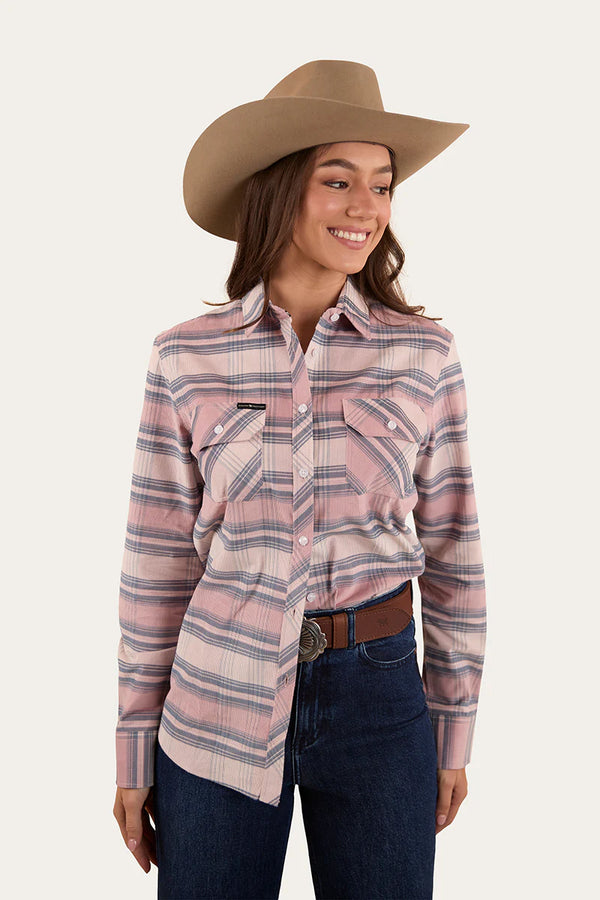 Ringers Western Millicent Womens Flannel in Rosey Pink