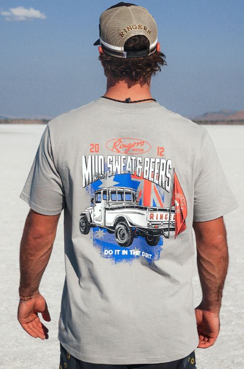 Ringers Western Mud Sweat Beers TShirt in Cement