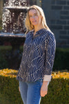 Thomas Cook Women’s Narelle Long Sleeve Shirt in Navy/Tan