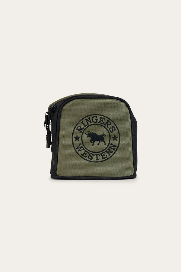 Occy Toiletry Bag in Khaki / Black