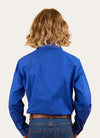 Ord River Kids Half Button Work Shirt in Royal Blue