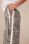 Ladies Relaxed Drawstring Pant in Leopard