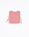 Girls Plum Top in Red White Check