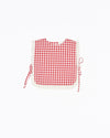 Girls Plum Top in Red White Check