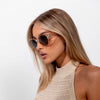 Polly Polarised Sunglasses in Rose Brown