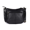 Elegant Ladies’ Leather Cross-Body Shoulder Bag in Black