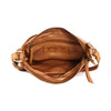 Elegant Ladies’ Leather Cross-Body Shoulder Bag in Tan