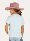 Girls Raised On Country Music Classic Fit T-Shirt in Barely Blue