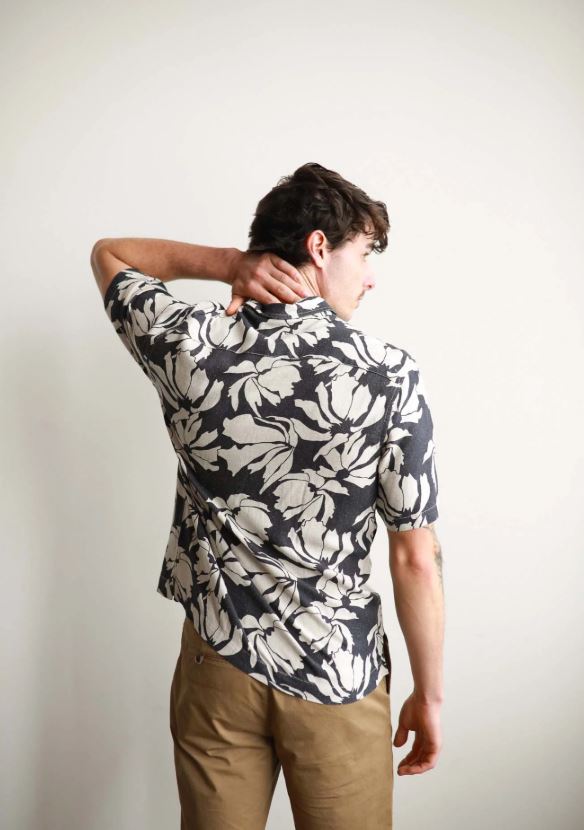 Men's Puerto Rico Linen Shirt in Navy