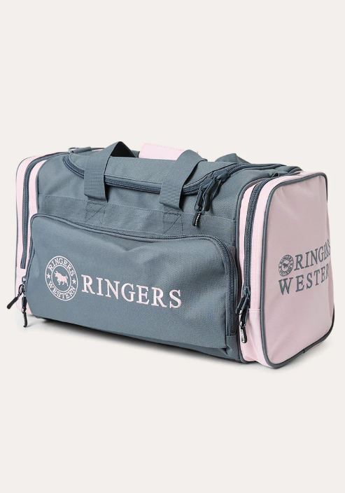 Ringers Western Rider Go Sports Bag in Charcoal/Pastel Pink