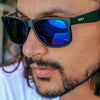 SIN Eyewear - Riot Matt Raven First Mate Print Blue Flash