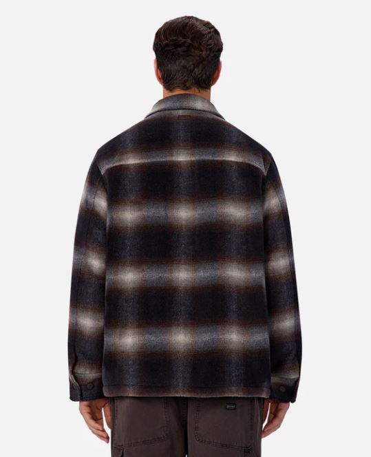 The Riverton Check Jacket in Black Brown Combo