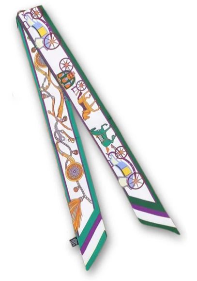 Bare Equestrian Handmade Horse Hair Ribbon in Royal Green