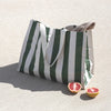 SUNNYLiFE - Carryall Beach Bag The Vacay Olive Stripe
