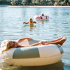 SUNNYLiFE - Tube Pool Ring The Vacay Soft Olive Stripe