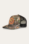 Ringers Western Signature Bull Trucker Cap - Leaf Camo/Orange