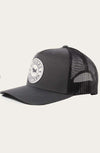 Signature Bull Trucker Cap -CHARCOAL WITH CHARCOAL & WHITE PATCH - Folk Road