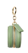 Eye Catcher bag charm with microfibre cleaning cloth in Sage