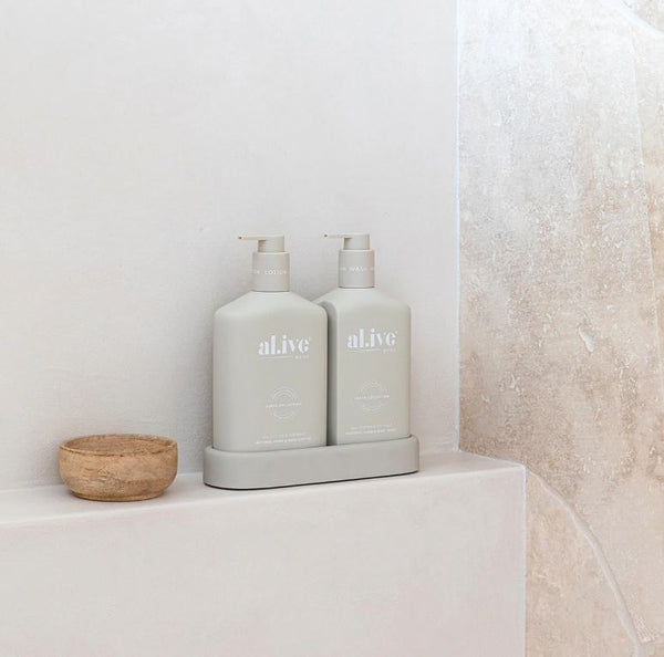 al.ive Body - Bathroom Hand & Body Wash & Hand & Body Lotion Duo in Sea Cotton & Coconut
