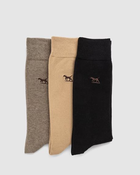 Three On A Tree Socks 3PK in assorted