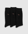 Dry Plains Three Pack Socks 3PK in Onyx