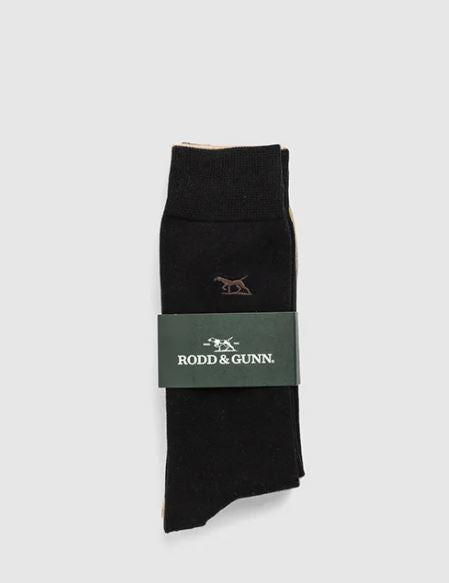 Dry Plains Three Pack Socks 3PK in Onyx
