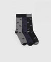 Men's Socks - Dogs-A-Plenty Three Pack Socks in Multi