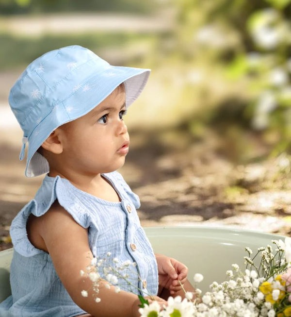 Toddler Sunhat - Spell in Palm Sky