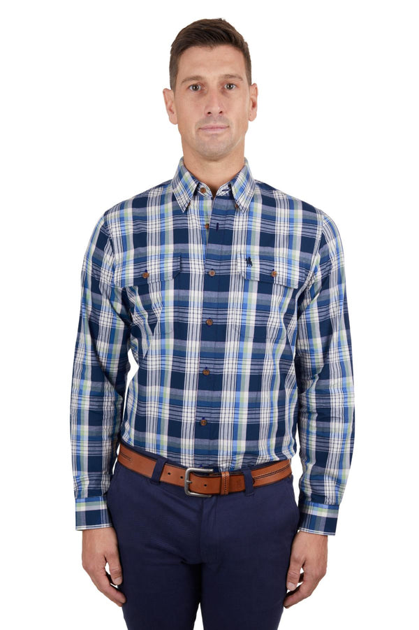 Men's Sean Check 2-Pocket Long Sleeve Shirt
