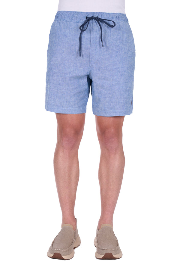 Thomas Cook Men's Felix Linen Shorts in Chambray