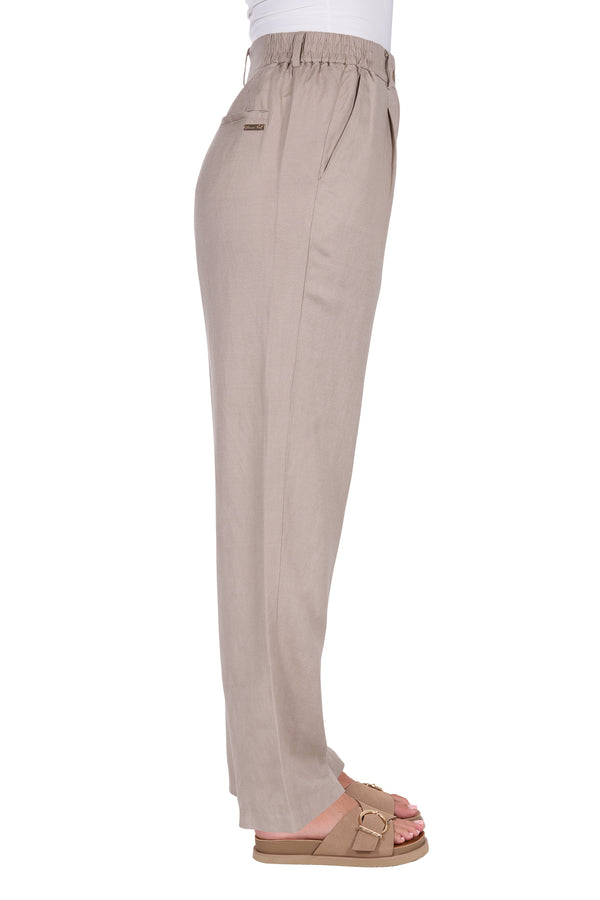 Thomas Cook Kathy Linen Pleat Pant in Natural