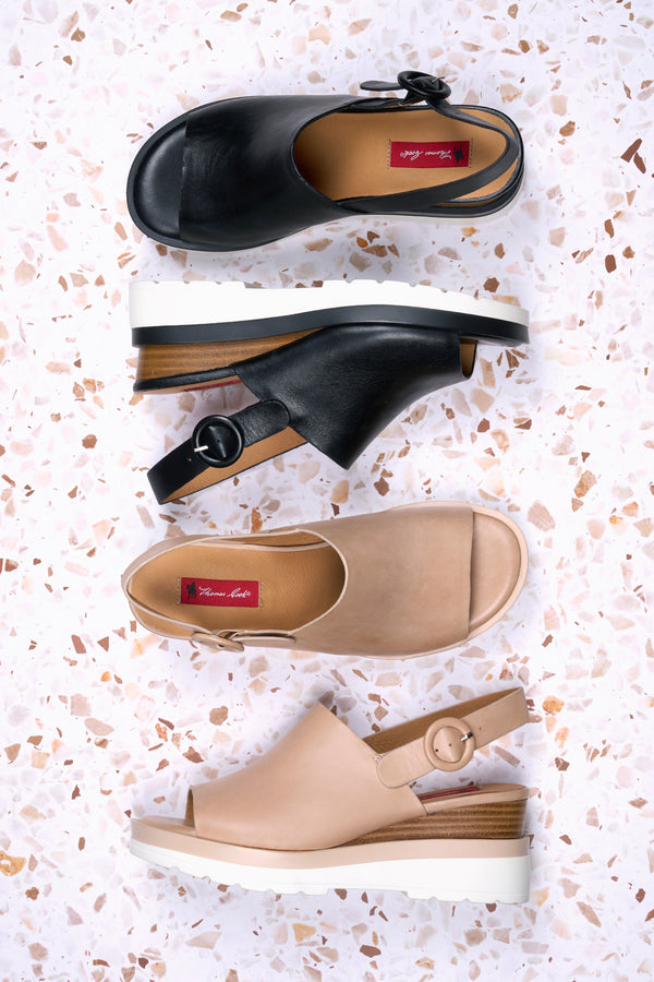 Women's Esna Wedge Sandal in Nude