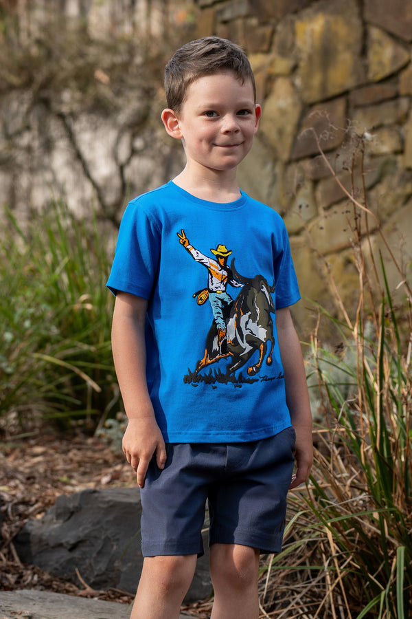 Boy's Robbie Short Sleeve Tee in Royal Blue