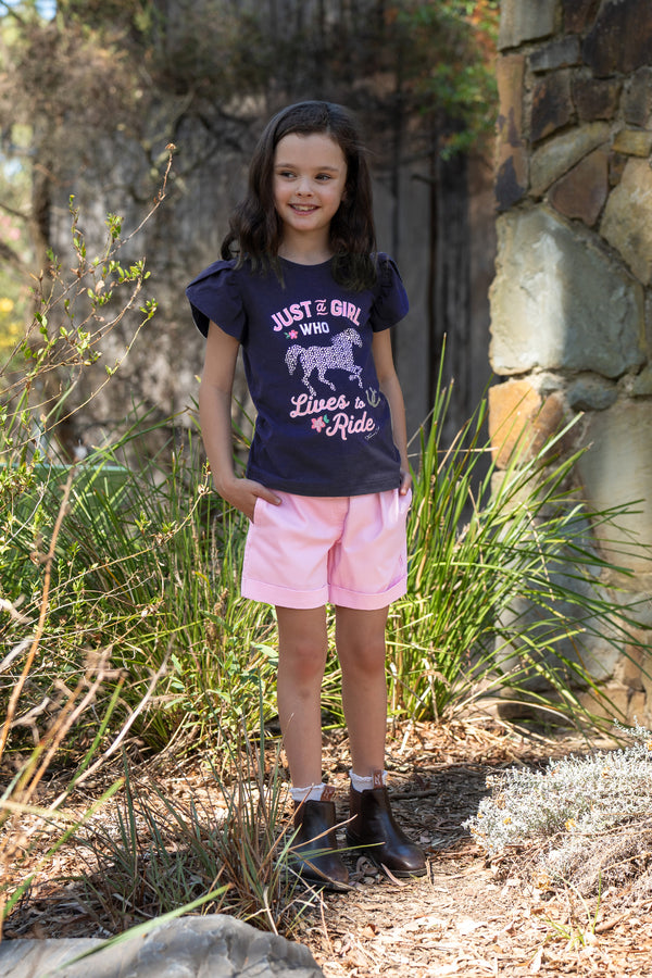 Girl's Darla Short in Pink